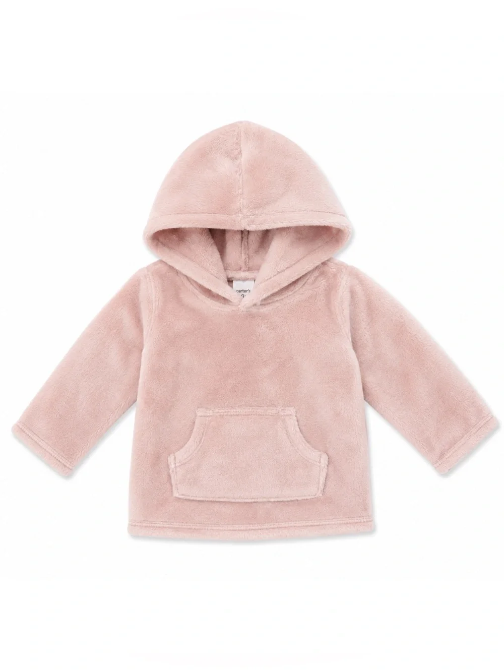 Carters Baby Girl Pink Velour Cozy Hooded Sweatshirt Size 12M